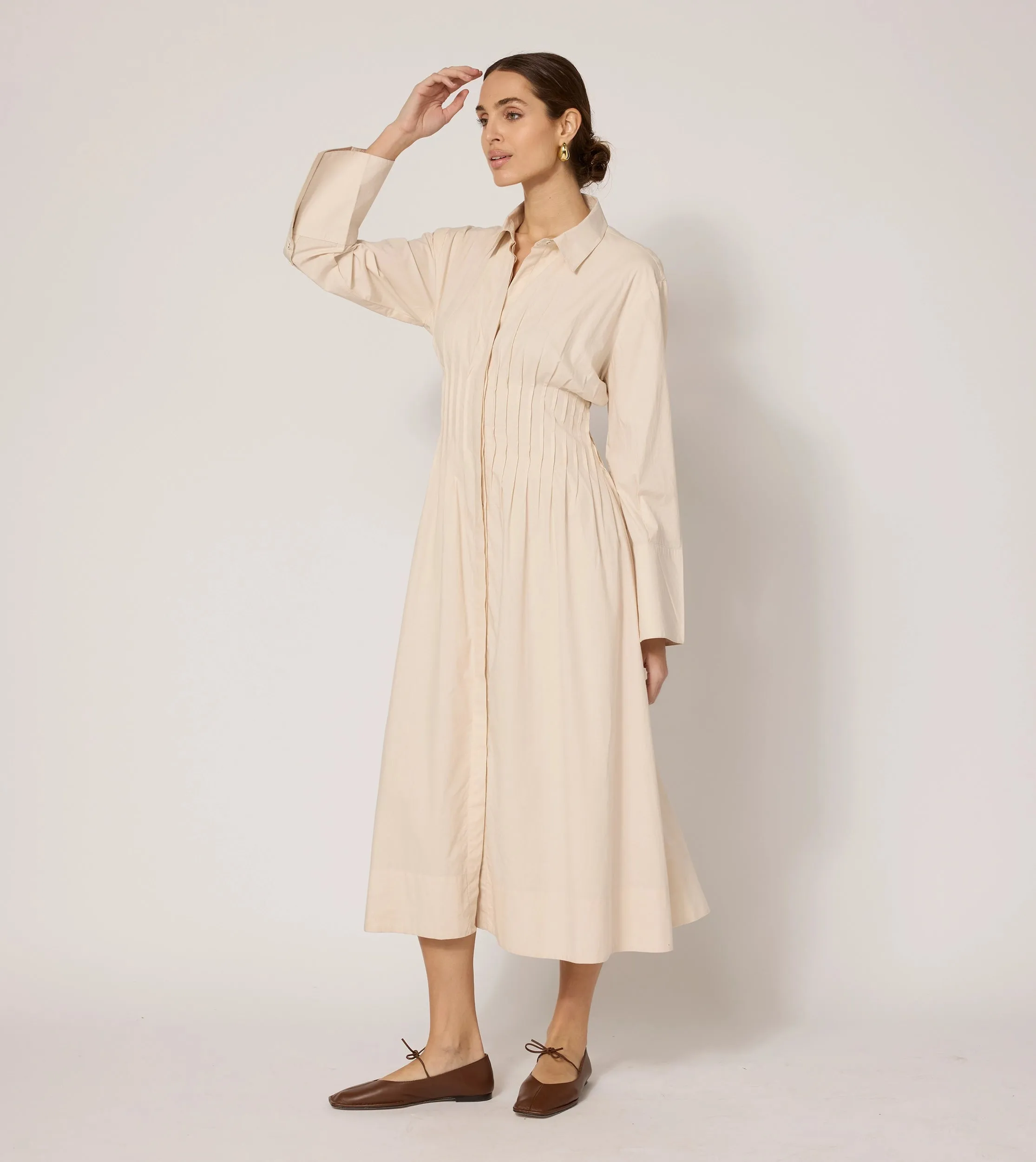 Rosabella Midi Dress | Vintage Ivory