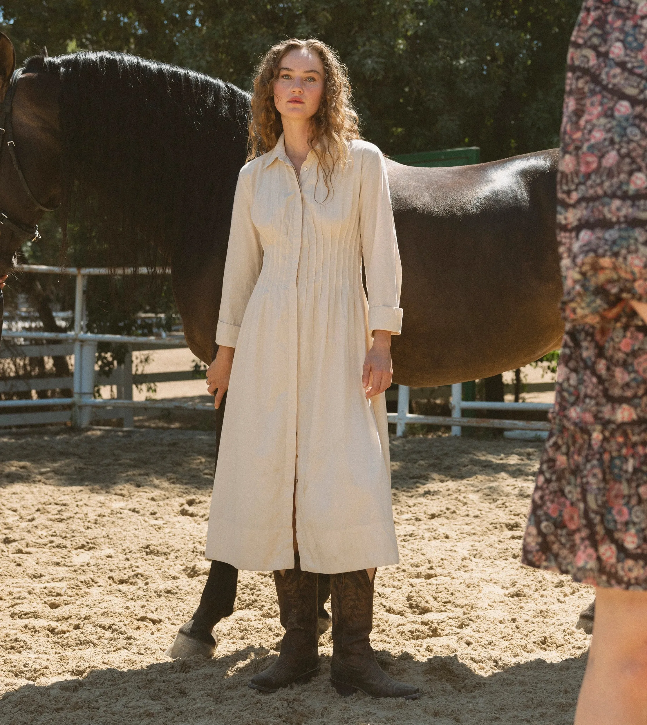 Rosabella Midi Dress | Vintage Ivory