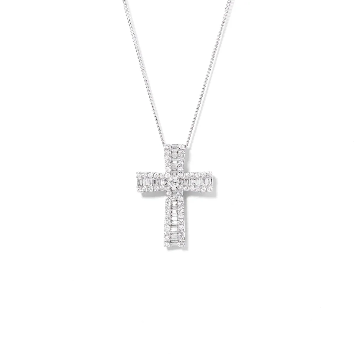Saint Solitaire Diamond Cross