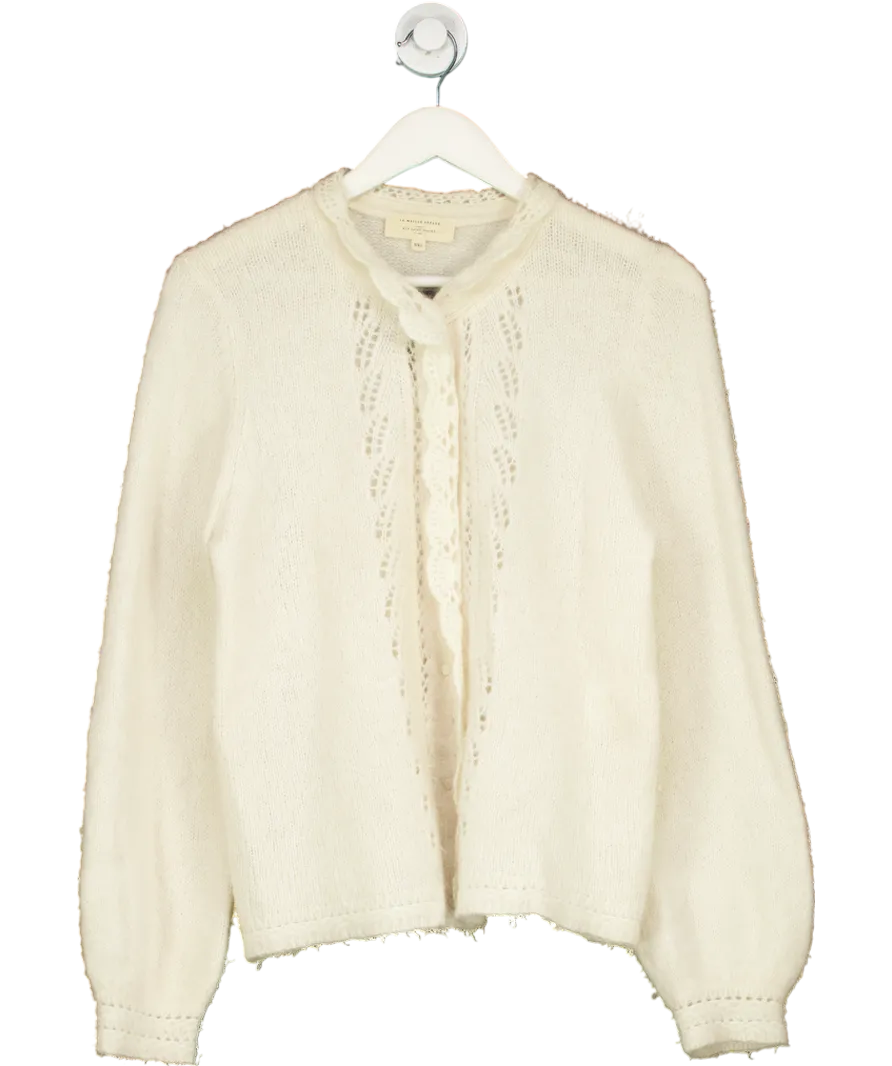 Sezane Cream Angie Cardigan UK XXL
