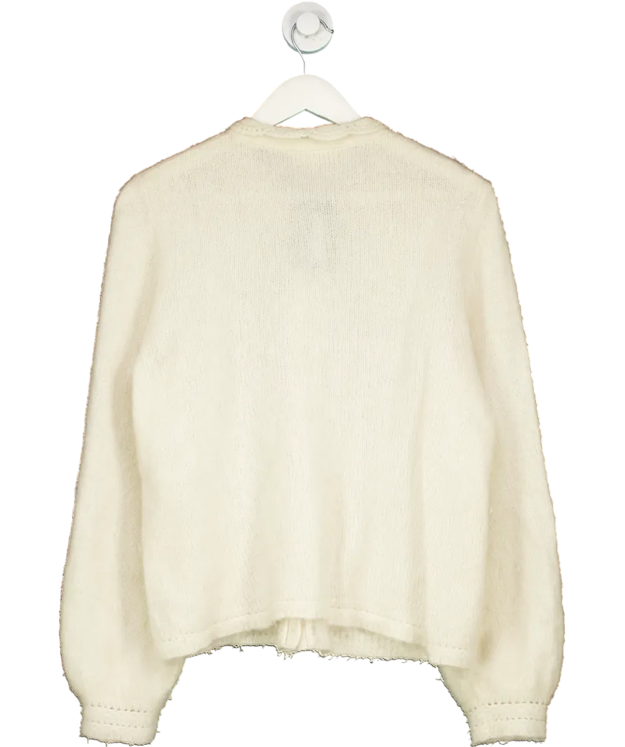 Sezane Cream Angie Cardigan UK XXL