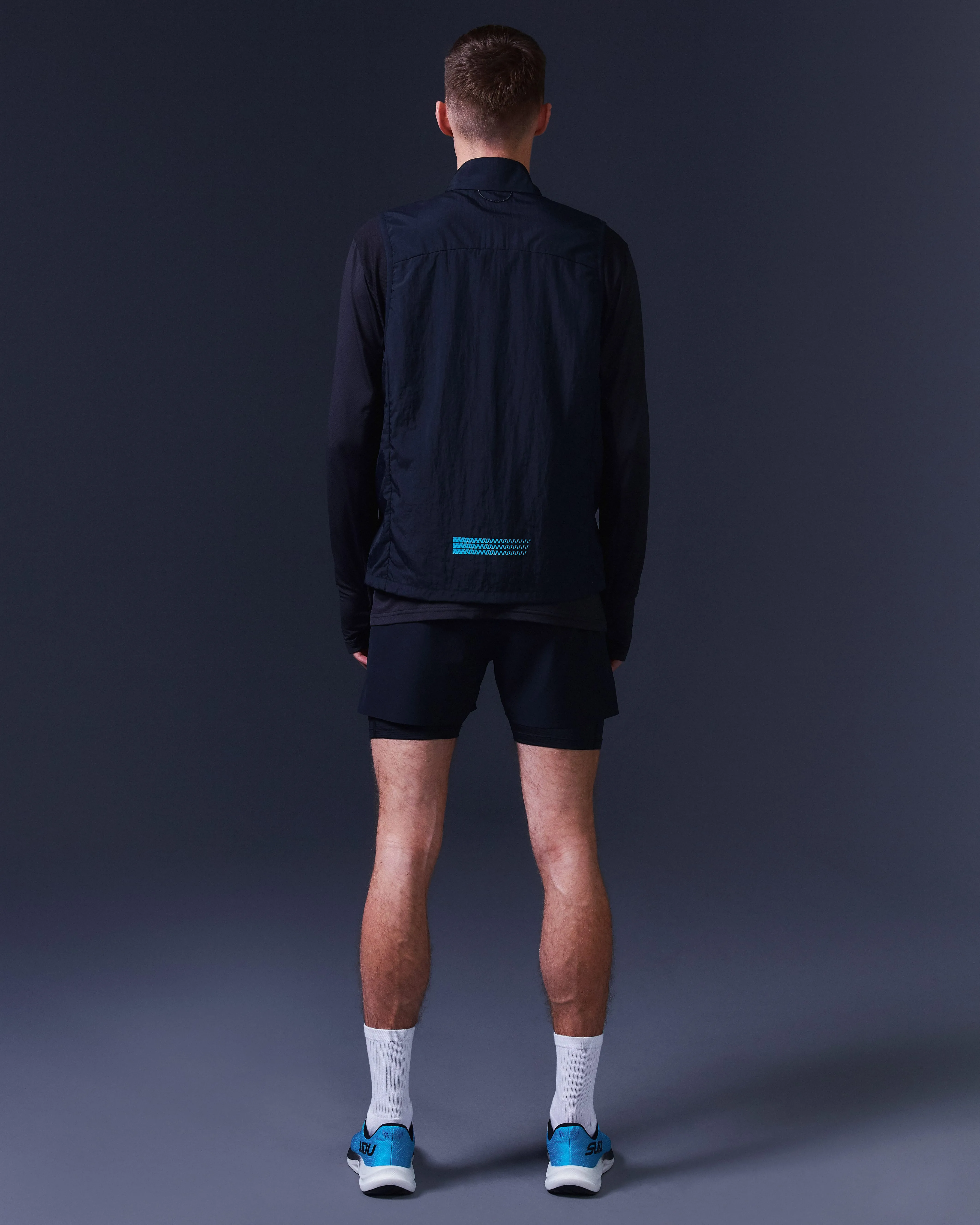 SRG 01 Run Gilet - Black/Blue