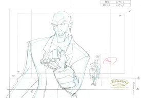 Superman Doomsday Original Production Drawing: Lex Luthor, Superman