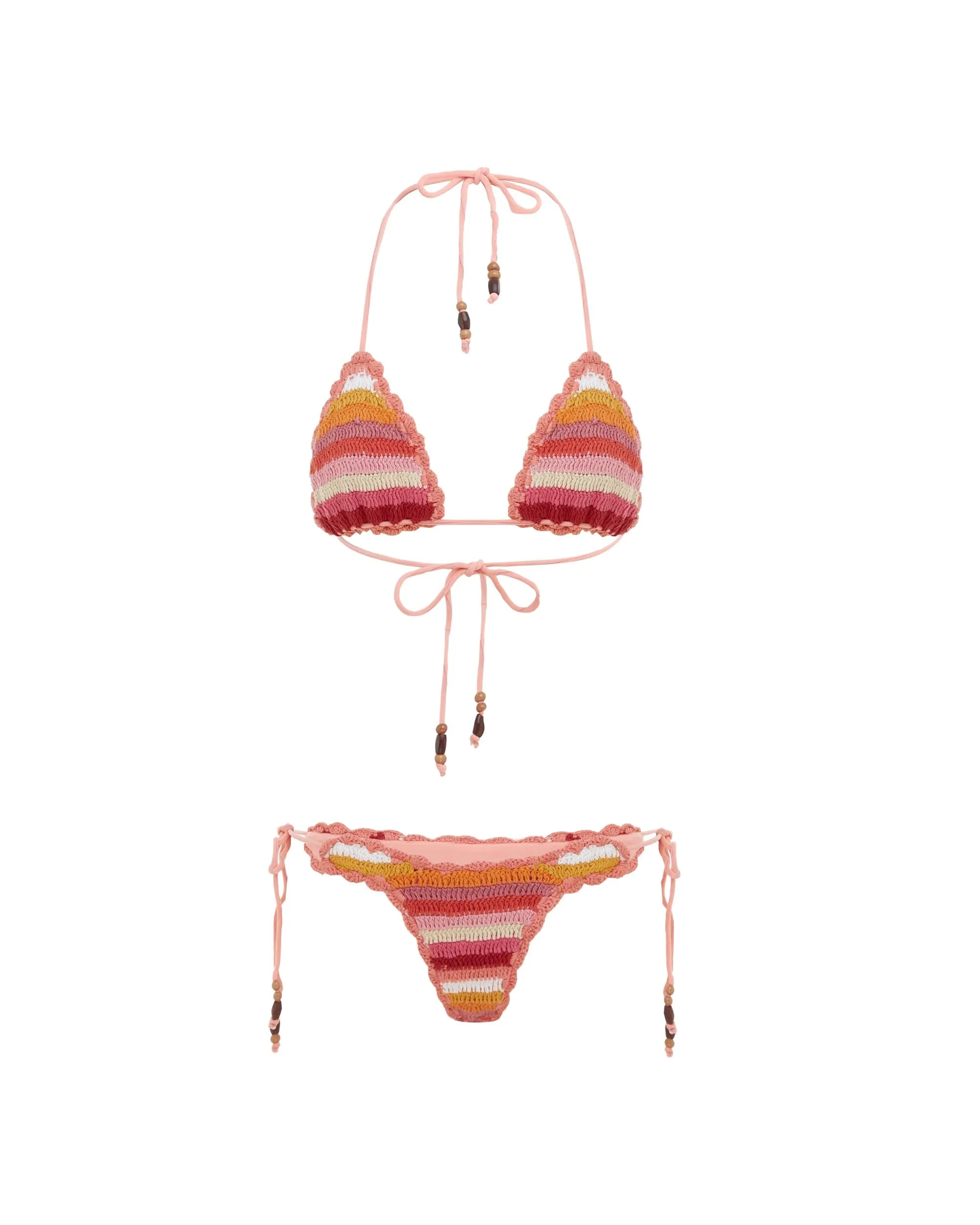 The Crochet Tie Pant - Havana