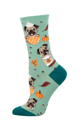 Women's SockSmith Pugkin Spice Latte Socks – Fall's Cutest Combo